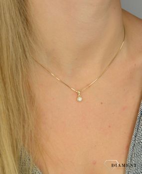 Zawieszka złota DIAMENT diament 0,08 ct . Zawieszki z diamentami. Wisiorki z diamentami. Biżuteria Apart (5).JPG